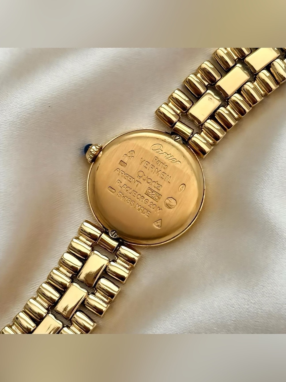 AUTHENTIC VINTAGE CARTIER GOLD WATCH - WITH BOX - Picture 7 of 7
